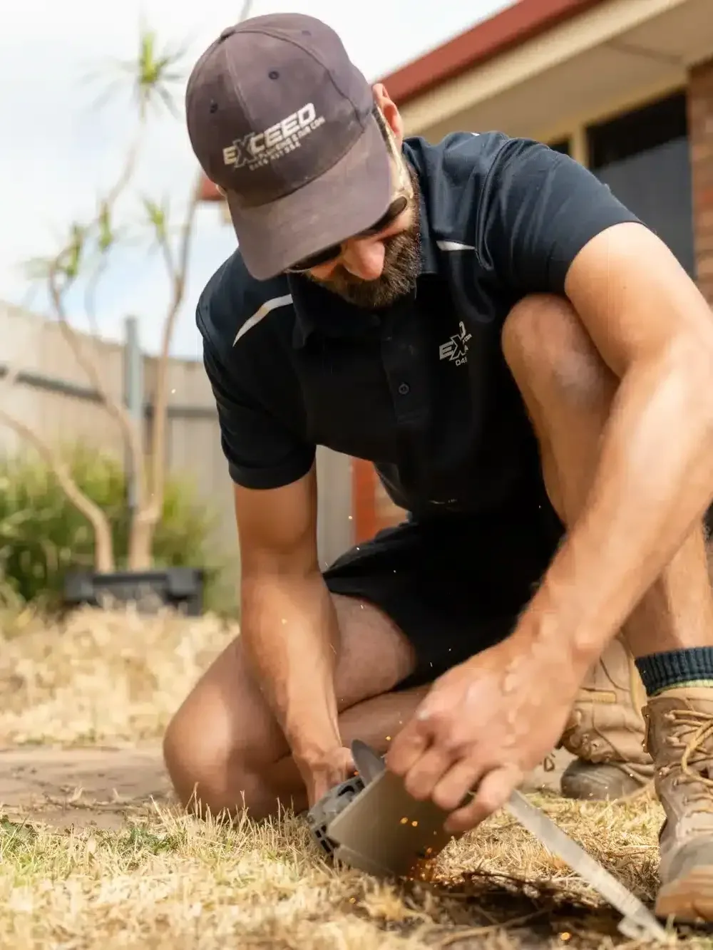 A Elizabeth Park plumber at work on a job